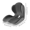 Ergonomic Seat Cushion High-Density Memory Foam for Back Pain Relief with Lumbar Support Breathable Non-Slip Office Chair Pad for Car Home Wheel