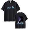Rock Band Gorillaz Face Print Tshirt Unisex Women Fashion Hip Hop Oversized Streetwear Unisex Vintage Gothic Tshirt Male Cotton Tees