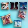 X-XenobladeS C-Chronicles Cool Pillow Case Square Double-Sided Printing Short Plush Sofa Cushion Cover Bedroom Bedside Pillow