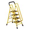 Extra Wide Folding Ladder with Handrails - Portable Indoor Step Ladder for Elderly