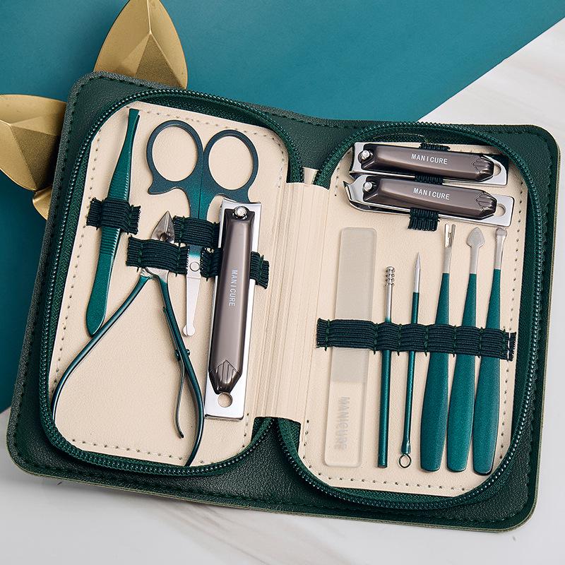 Stainless Steel Manicure Nail Clipper Set - Complete Grooming Tools Kit