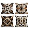4pcs/set Bohemian Geometric Patterns Cushions Pillowcase Polyester Cushion Cover Throw Pillow Pillowcover Home Car Sofa Decor