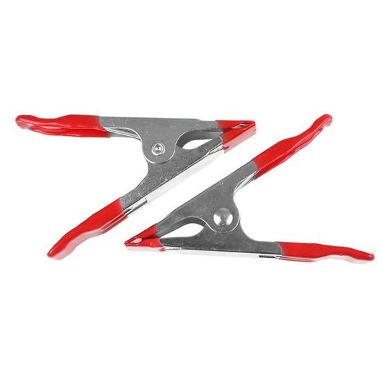 1/8 Pcs Outdoor A-shaped Clip Heavy Duty Jaw Opening Thick Rust-Proof Comfortable Handle Anti-slip No Deformation Strong Spring Clamp Woodworking