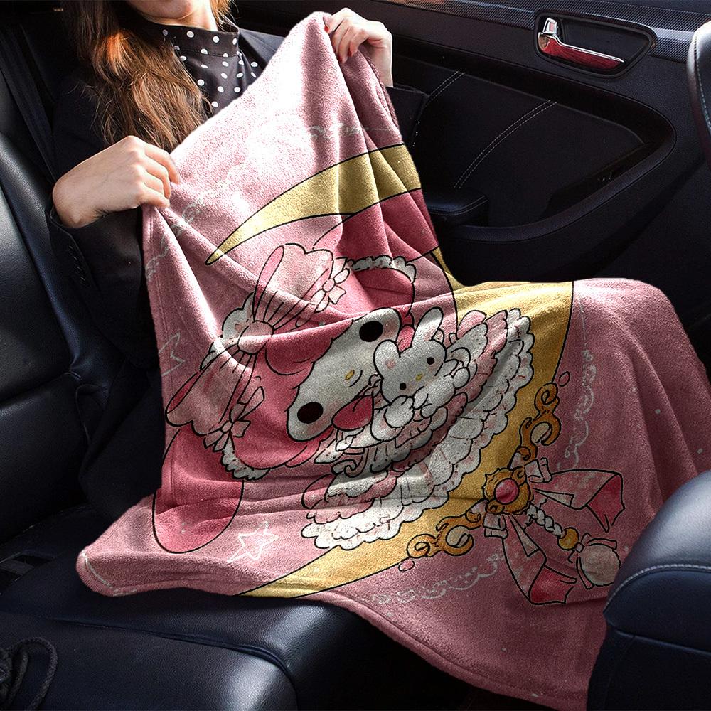 1pc Moon Princess blanket Lightweight Flannel Throw for Sofa Bed Travel Camping Livingroom Office Couch Chair