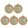 Sea Glass Nativity Christmas Ornament Beach-Inspired Hanging Ornament Nativity Christmas Tree Decoration for Xmas Tree Coastal Home Decor