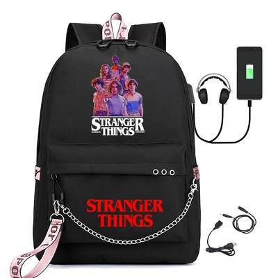 Stranger Things Printed USB Backpack KTB