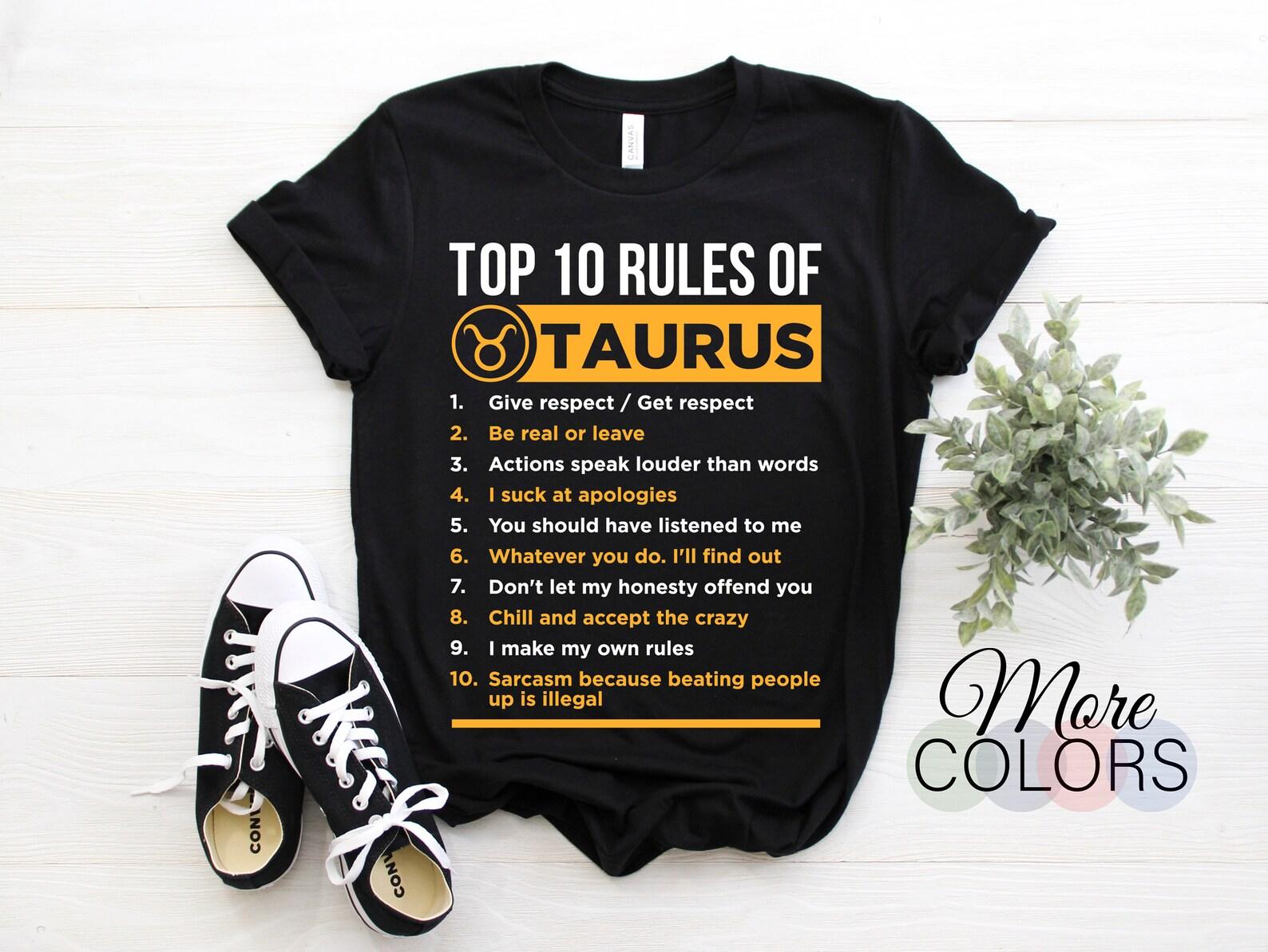 Taurus Traits Facts Horoscope Zodiac Astrological Sign Graphic T-Shirt, Born On April 20 - May 20 Gifts, Taurus Birthday Present Dad Mom, 100