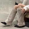 Fashion Autumn and Winter Boots Women's Fashion Pointed Toe Sleeve Non-Slip Wear-Resistant Fluff High Heels