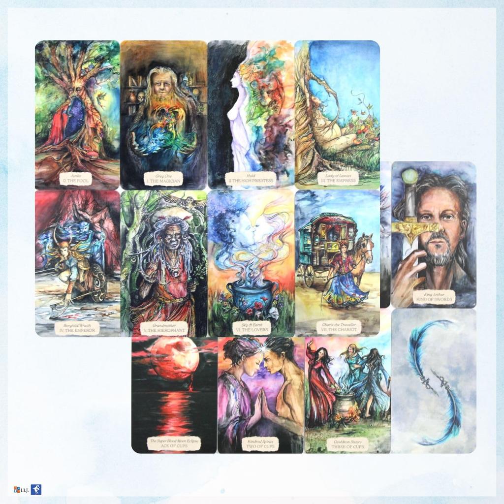 I.I.J Tarot Cards, Bonestone & Earthflesh Tarot: The Reawakening, 78 Cards, Tarot Reading, Japanese Instruction Manual Included, Authentic