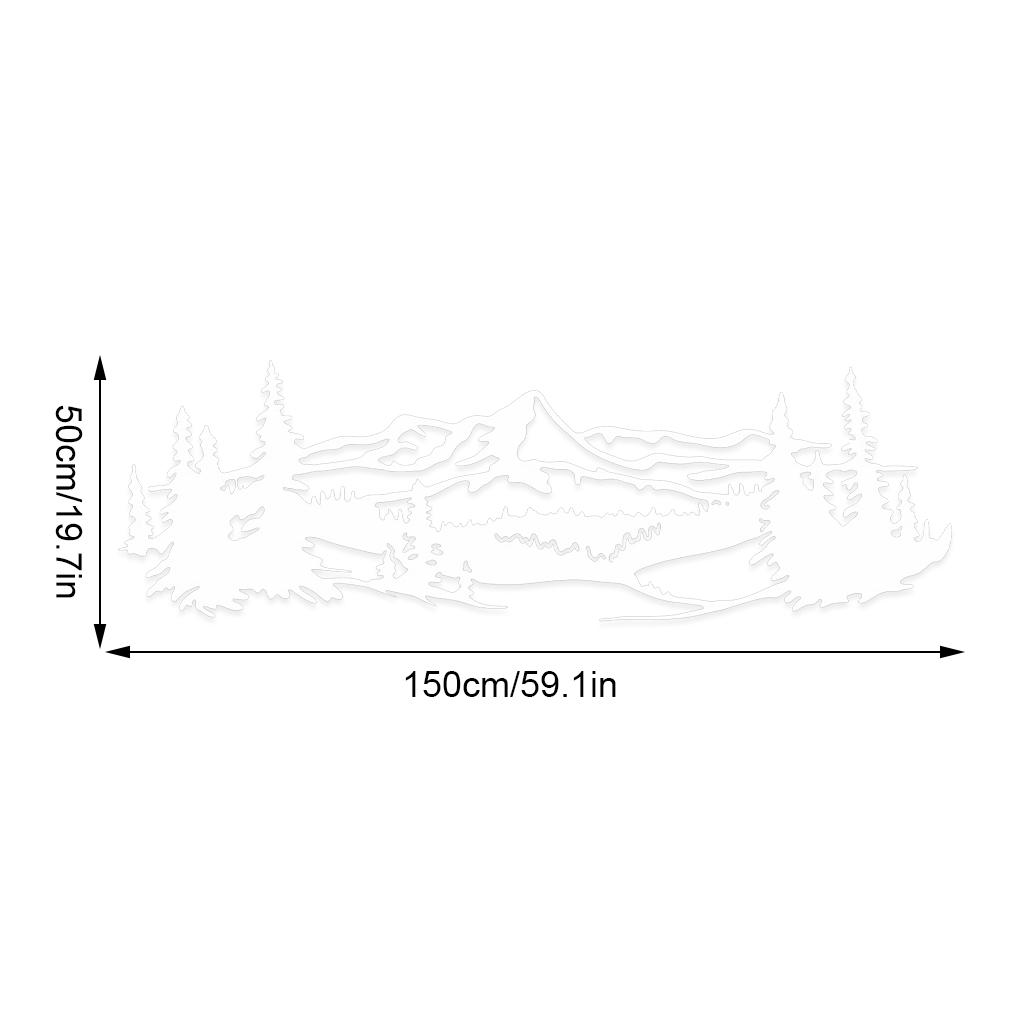 Vinyl Tree Scene Decals For Car RV Camper Stickers Mountain RV Sticker Mountain Tree Scene Car