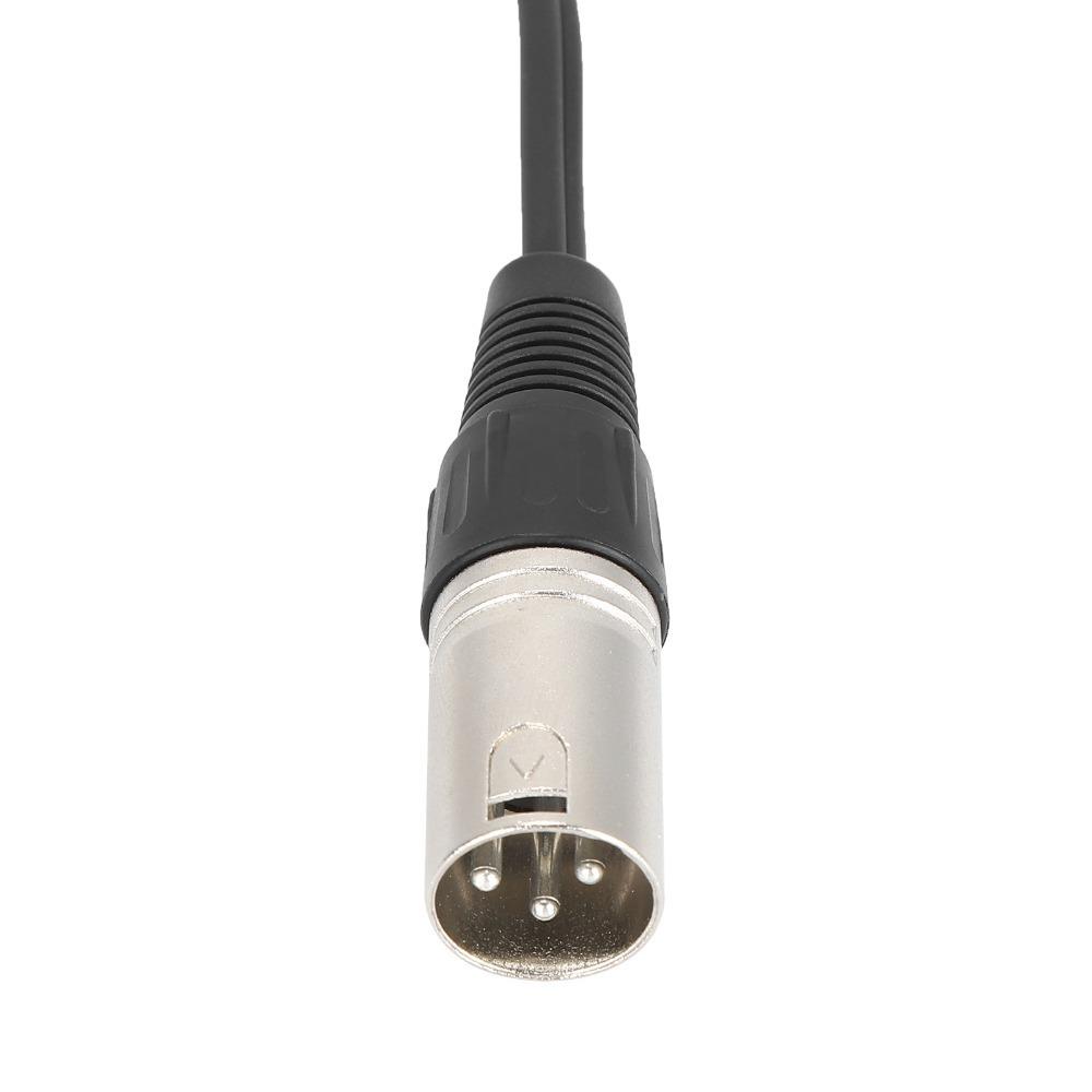 Patch Cable XLR Male To 2RCA Audio Splitter Cable Y-Splitter Adapter  Microphone