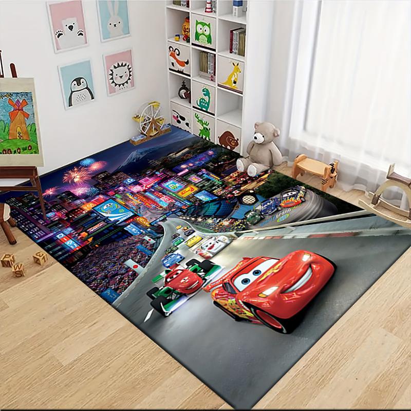 Cars Movie Poster Carpet Rug Soft Washable Antislip Home Living Room Sofa Mats Personalized Christmas Rug
