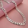 925 Sterling Silber Halskette, Unisex, Klassische Kette, Hochzeit, Jahrestag, Weihnachtsgeschenk 2MM-12mm 20cm-70cm