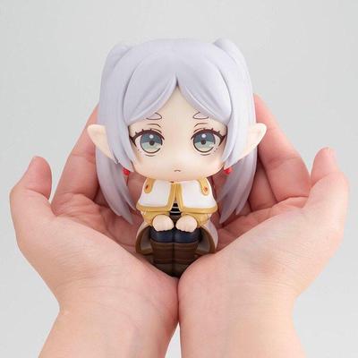 Chibi Frieren Figure, Sousou No Frieren, Sitting Big Head Doll, Anime Model Desktop Decoration