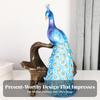 Peacock Wine Holder Stylish Bottle Creative for Dining Room