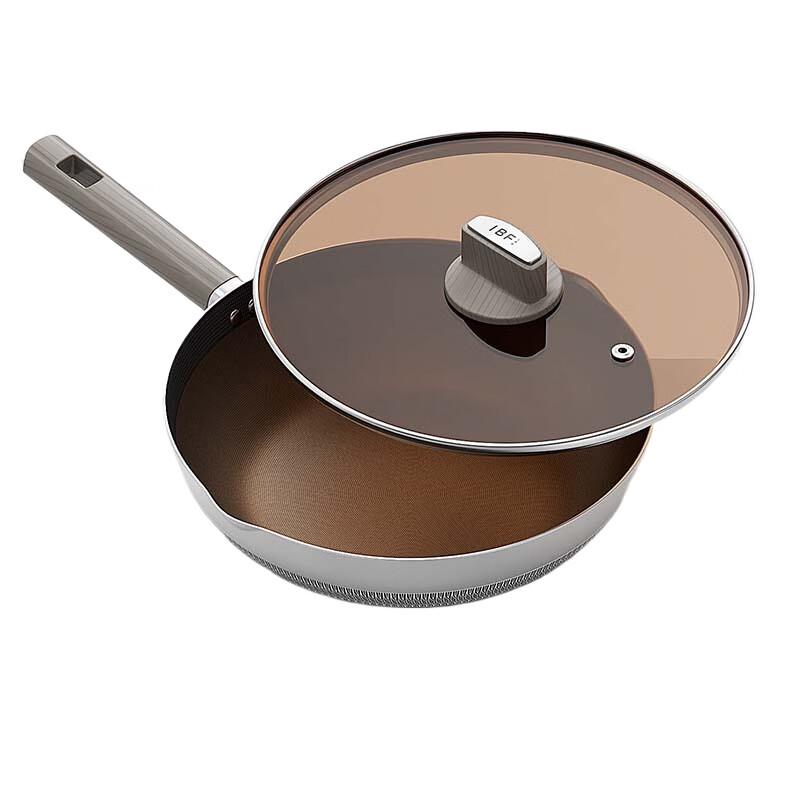 IBF 28CM Multi-layer Steel Titanium Wok