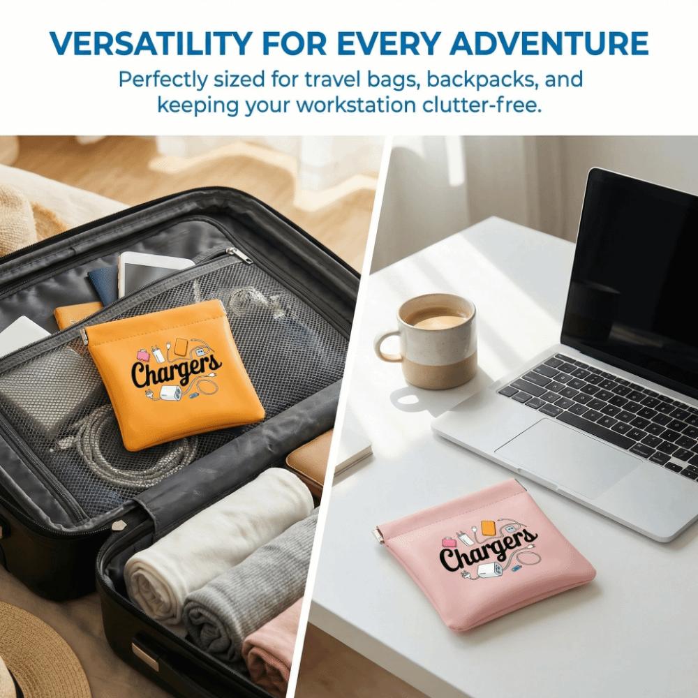 Dust-proof Charger Storage Bag Durable Makeup Lipstick Bag Portable Small Item Bag  Home