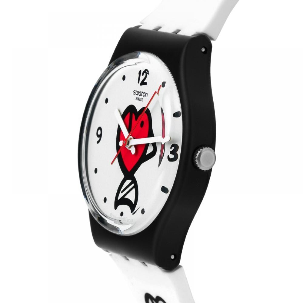 アナログ腕時計 SWATCH I LOVE YOUR FOLK FISHY FISHY Public Urethane Watch GB SWatch Gb321 I Love Your Folk fIshy fIshy publIc Urethane