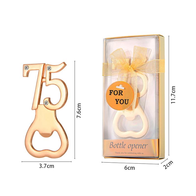 16/18/20/21/30/40/50/60 Otvírák na láhve ve tvaru čísla na narozeninovou oslavu, svatební výročí, suvenýr, dárek, kuchyňský gadget