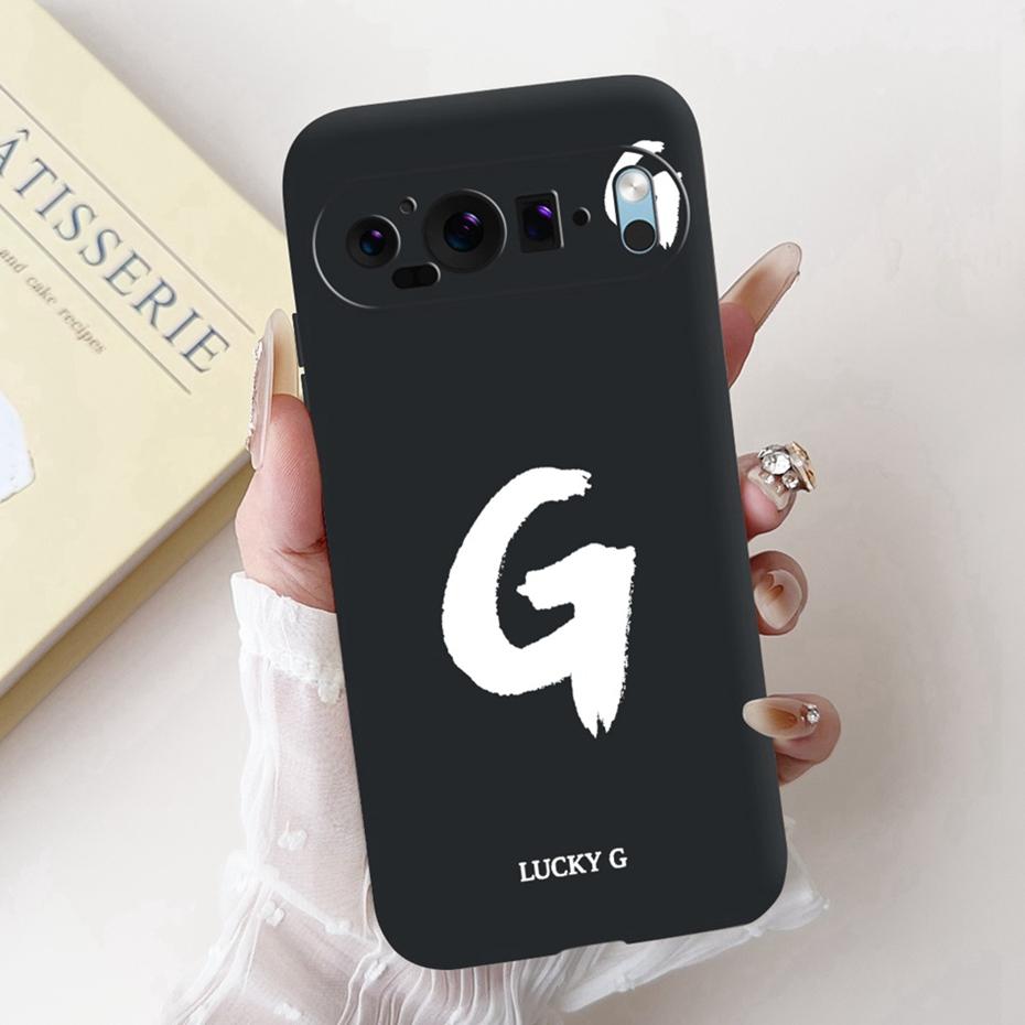 New Fashion Letter Phone Case For Google Pixel 9 Pro 9A Soft Silicone Shockproof Cover For Google Pixel9 9A 9Pro Cases Bumpers