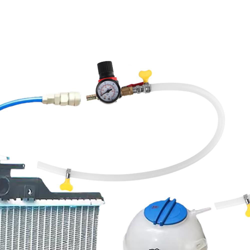 

Car Cooling System Tester Water Tank Leakage Detector Pressure Tester Gauge Auto Coolant with Dial Gauge 0-150 PSI Universal чорний