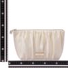 Francfranc Pearl Chiffon Makeup Pouch Pouch, Large, Ivory,