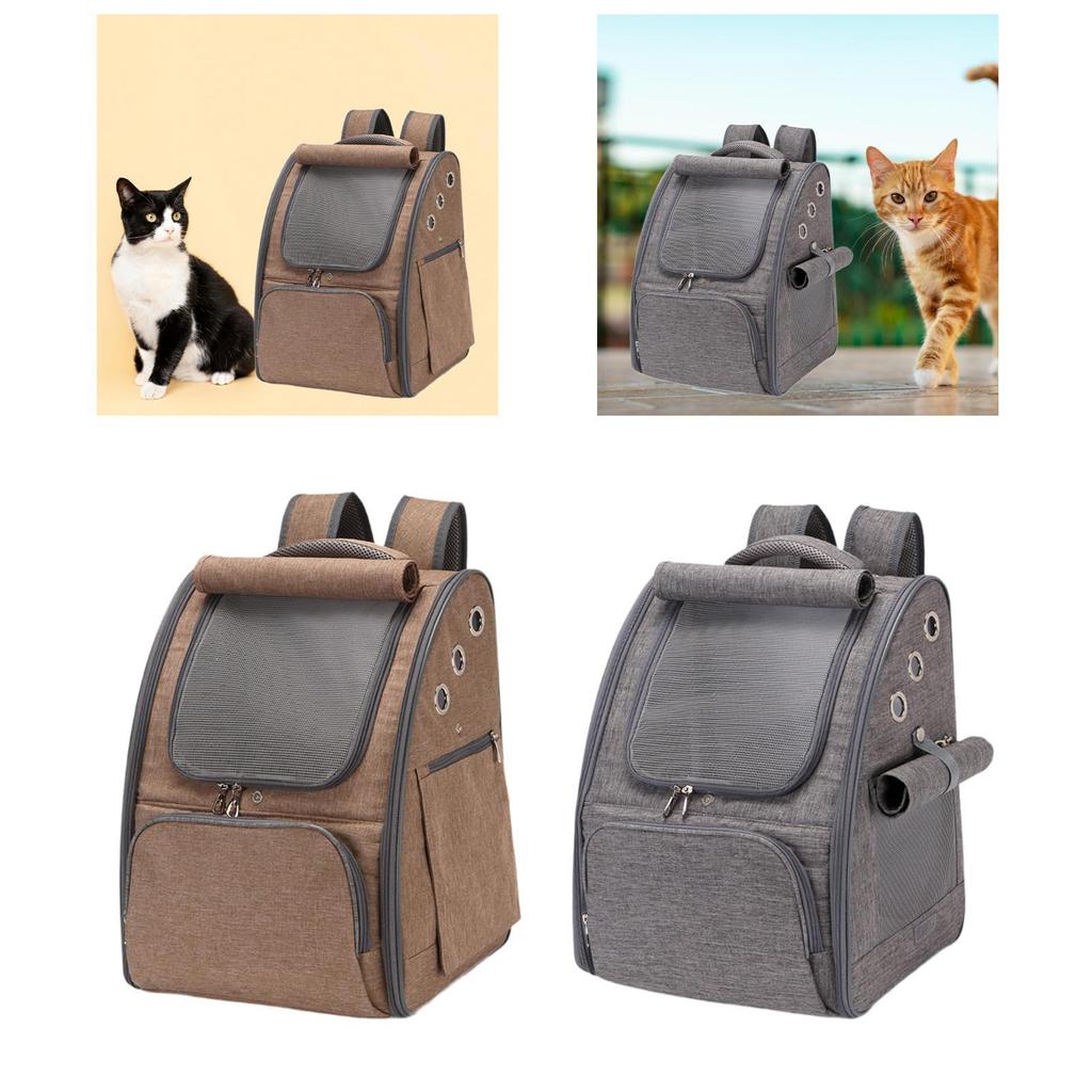 Pet Carrier Lightweight Rucksack Stylish Backpack Going Out Cat Knapsack Travel Bag for Outdoor Fishing Camping Walking Hiking