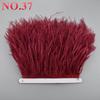 10Meters Ostrich Feathers On Ribbon On Tape 10-15Cm 4-6" Feather Trim Boa For Clothes Sewing White Fringe Dress Skirt Decor Diy