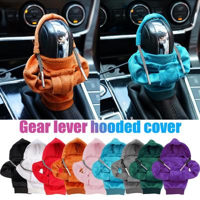 Hoodie Araba Vites Kapağı Moda Vites Hoodie Araba Vites Topuzu Kapağı Manuel Kolu Dişli Kazak Değişim Kolu Kapağı
