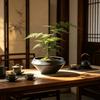 Jingdezhen Ceramic Zen-Style Flower Pot for Desktop Plants: Orchid, Asparagus, Moss, Succulents and More