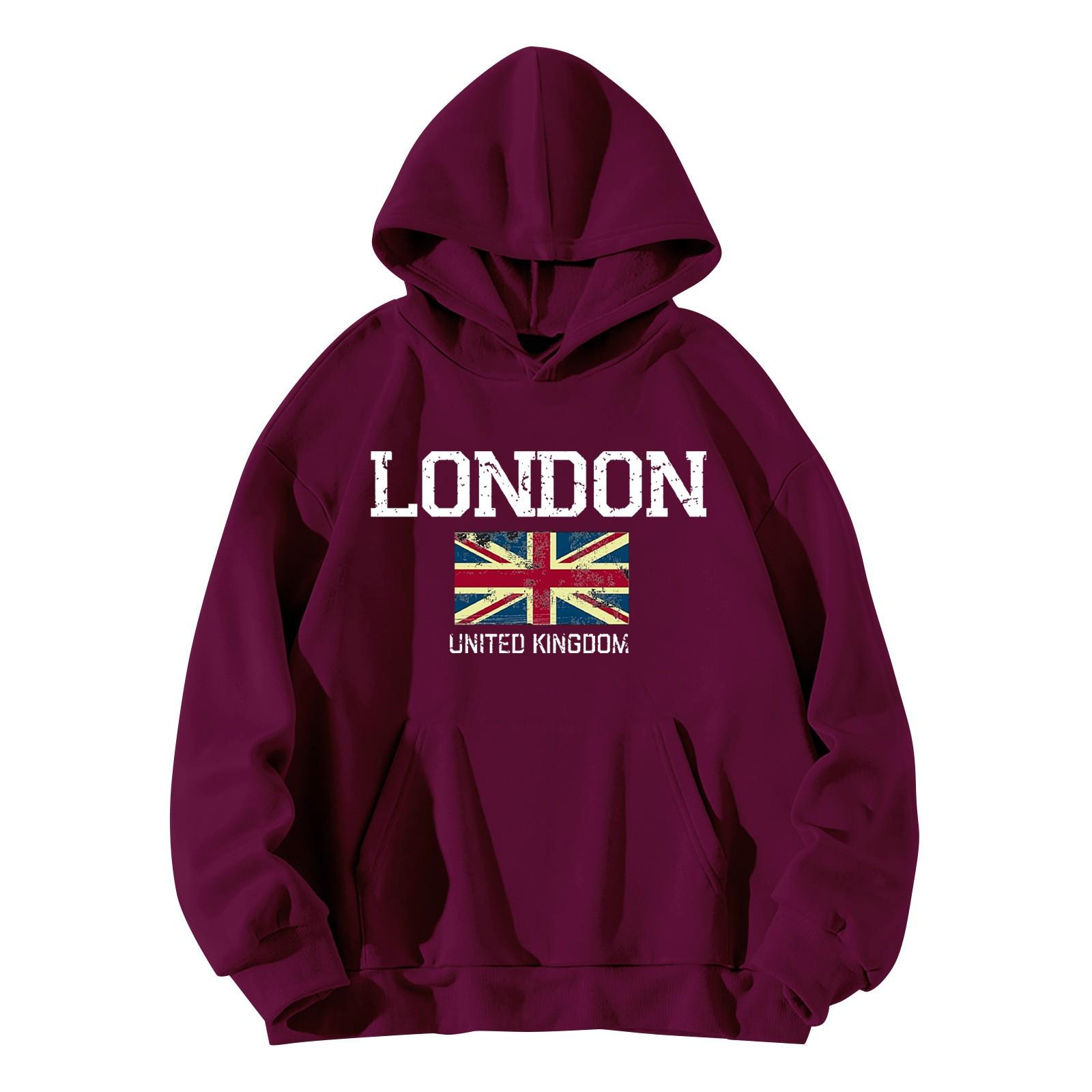 

Cross border e-commerce, foreign trade, Amazon, European and American retro street personality trend, INS printed pullover, spor 3XL
