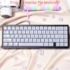 115-key Fog Transparent Keycap PC Transparent Keycap MDA Suitable for MX Switch 60/84/98/108 Mechanical Keyboard Replacement Cap