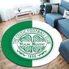 Celtic FC Wappen Benutzerdefinierter Name Runder Teppich Teppich für Wohnzimmer Schlafzimmer Sofa Spielzimmer Dekor Rutschfeste Bodenmatte