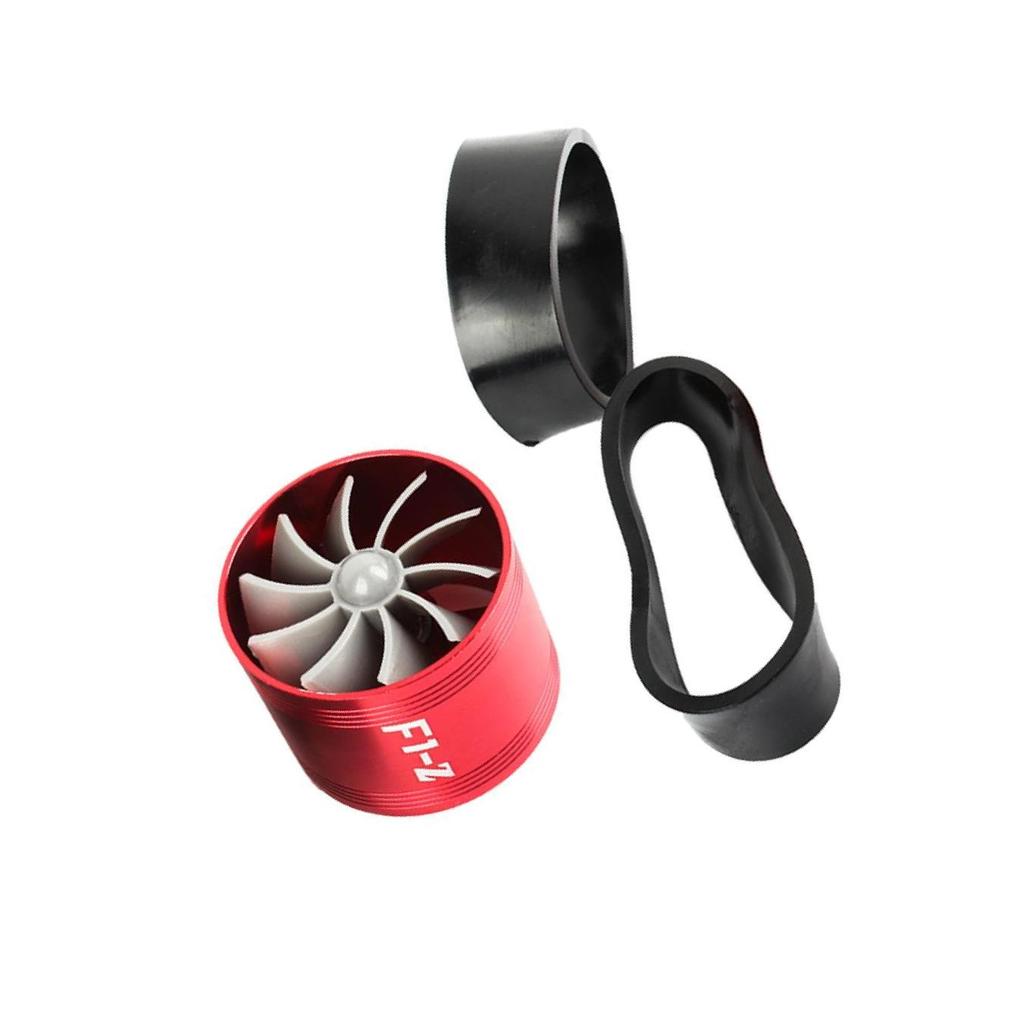 Air Intake Turbo Turbocharger Fuel Gas Saver Fan Blue