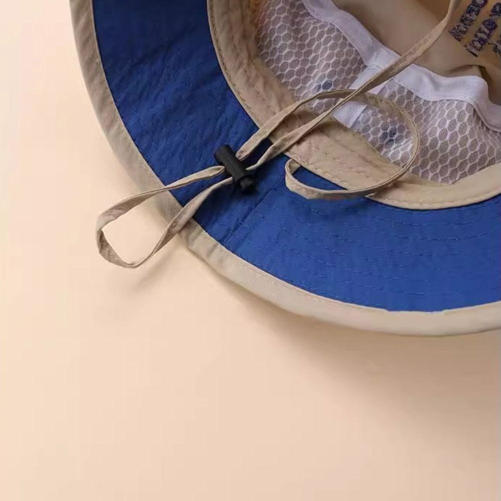 Mesh Breathable  Bucket Hat Korean Style Children's Fisherman Hat Breathable Summer Kid Sunhat  Boy