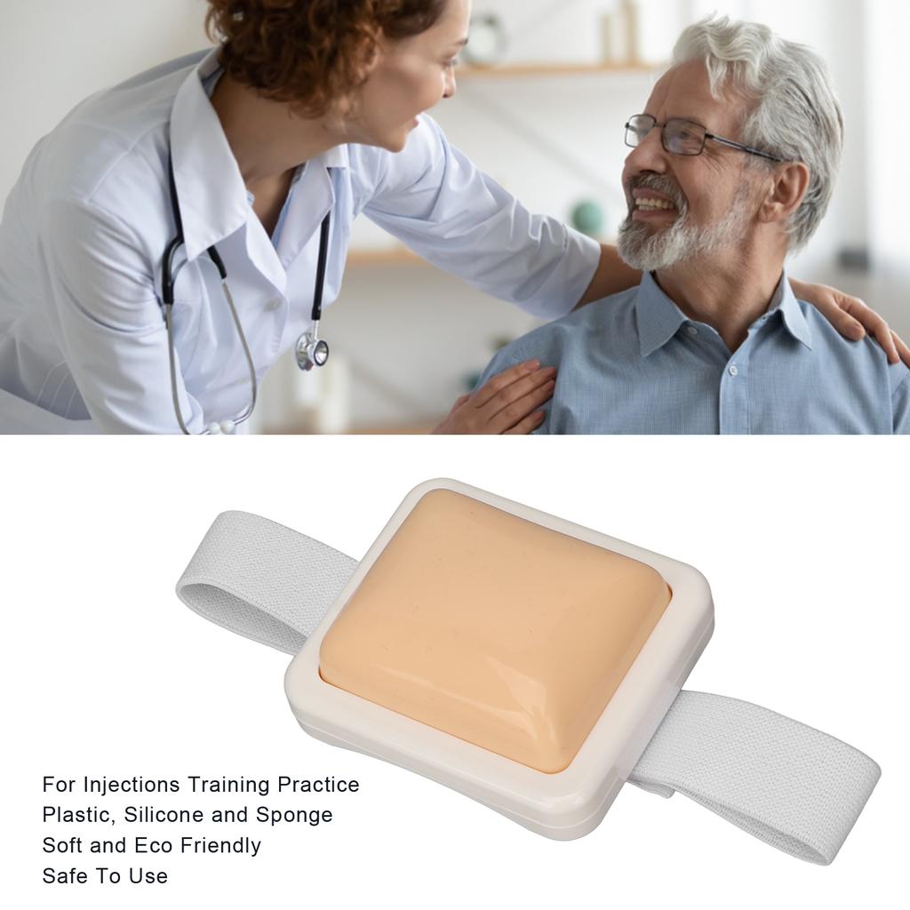 Medical Injection Training Pad Wearable with Elastic Band Simulation Intramuscular Injection Practice Pad