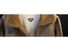 Winter 2025 Men's Fashionable Thickened Velvet Motorcycle Jacket - Long-Sleeved, Warm Lapel Design