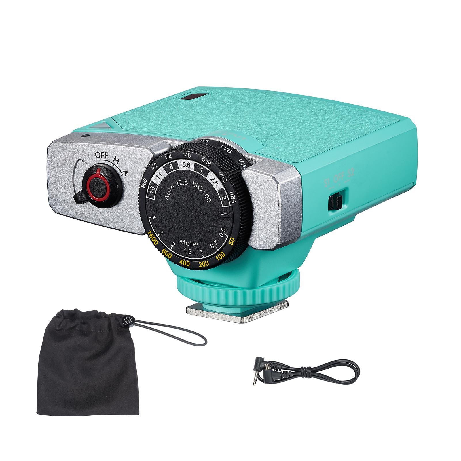 

Фотовспышка Lux Junior GN12 6000K Цветовая температура Автоматический и ручной режимы Мощность вспышки 1/1-1/64 Фокусное расстояние 28 мм Замена светло-зеленый