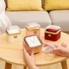 Cute Rotating Rose Box Dustproof Necklace Storage Case Fashion Flip Necklace Box  Proposal Artifact