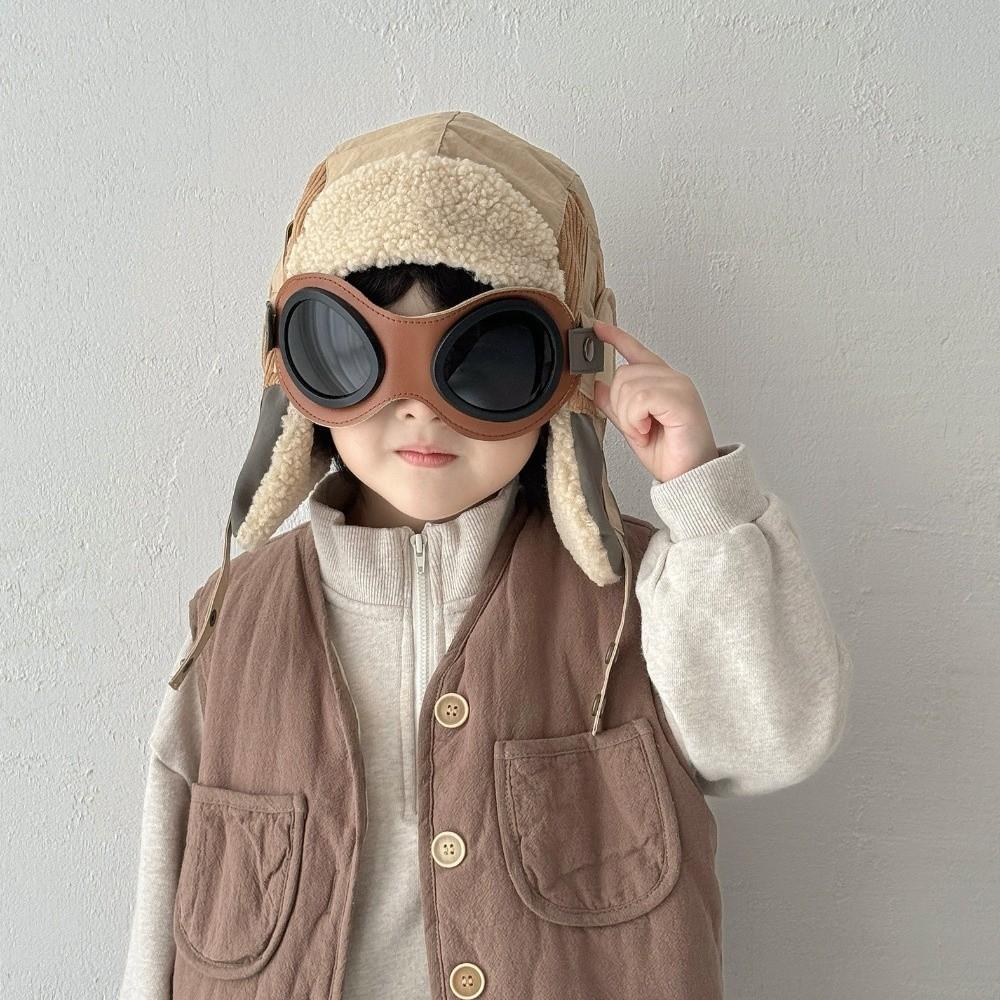 Casquette de protection auditive mignonne style dessin animé Chapeau chaud anti-froid Mode Enfants Chapeau de pilote Hiver
