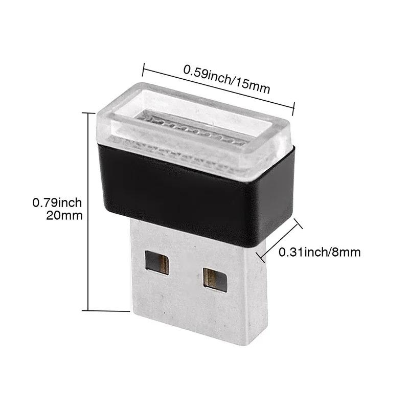 Mini USB Car Ambient Light LED Light Neon Interior Light Car Interior Decorative Light Room Night Light