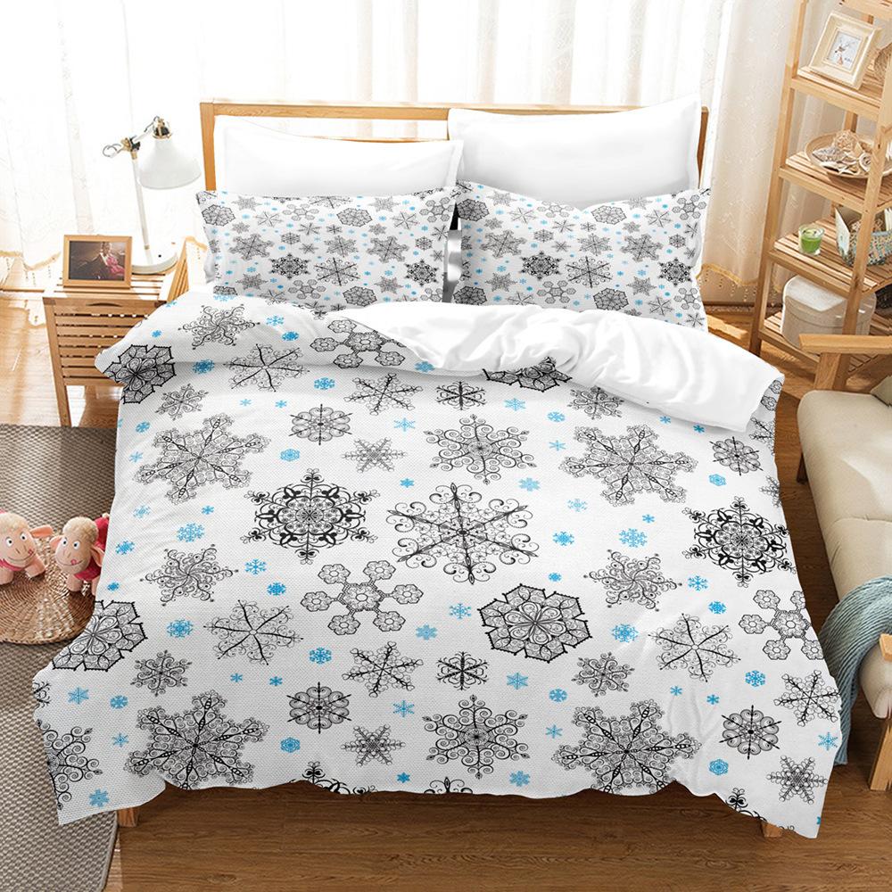 Sanded Art Pattern Three-Piece Digital Printing Bedding