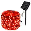Solar String Lights Garland Christmas Decorative 8 Modes Fairy Lights Copper Wire For Outdoor Wedding Homes Party Garden