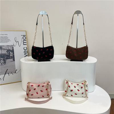 Fashion Niche Design One-shoulder Crescent Bag Simple Sweet Hand Armpit Bag Women's New Simple Casual Bag