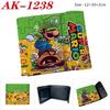 Super Mario Anime PU Snap Button Bifold Wallet Cartoon Short Portable Card Holder Yellow 1pcs