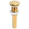 Bathroom Sink Drain Anti Clog Basin Brass Bounce Draining Stopper Bathroom AccessoryWithout Hole