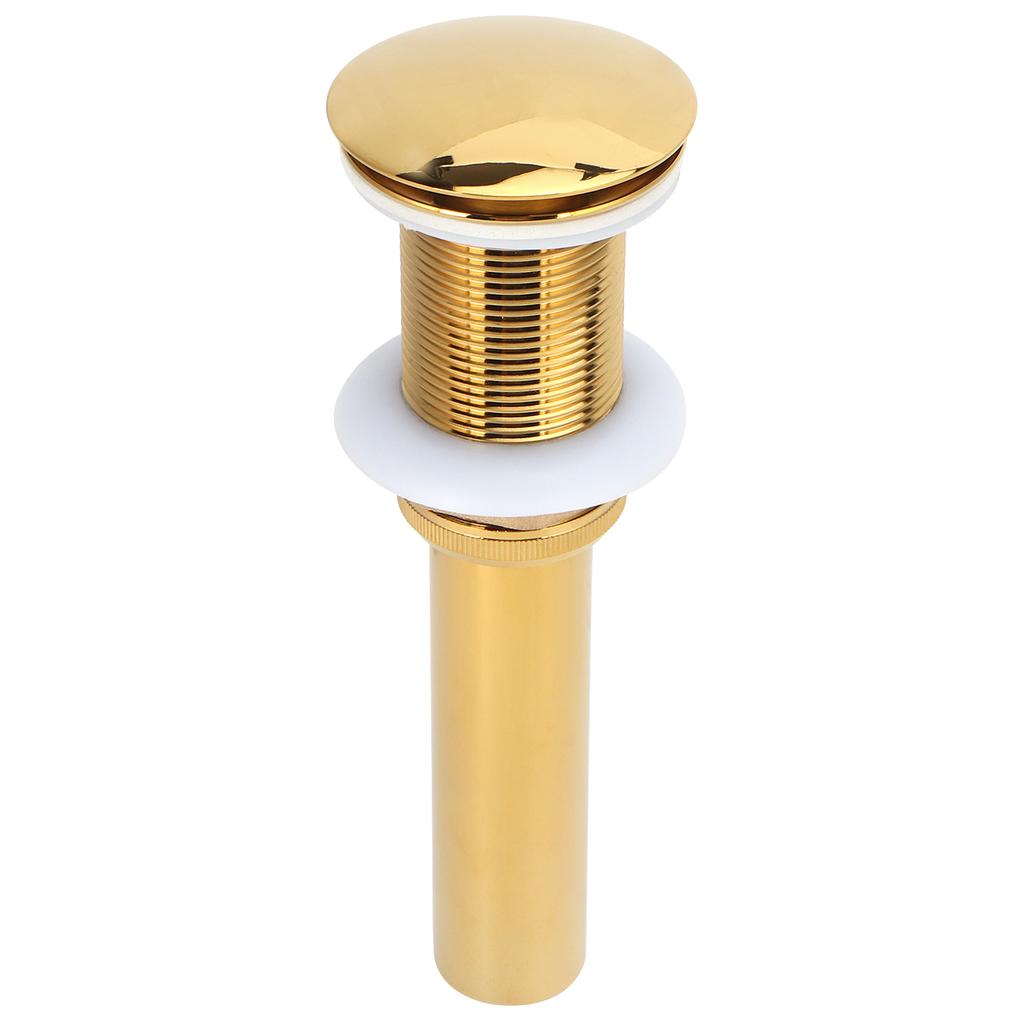 Bathroom Sink Drain Anti Clog Basin Brass Bounce Draining Stopper Bathroom AccessoryWithout Hole