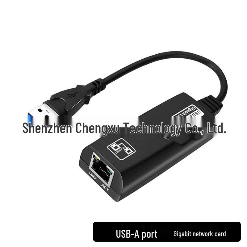 USB-C to Gigabit Ethernet Adapter with RJ45 Port for Computers and Laptops - Driverless.