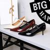 Fashion Retro T-Buckle Pointed High Heels for Women's Solid Color Light Mouth Thin Heels Single Shoes Banquet Temperament Women's Shoes