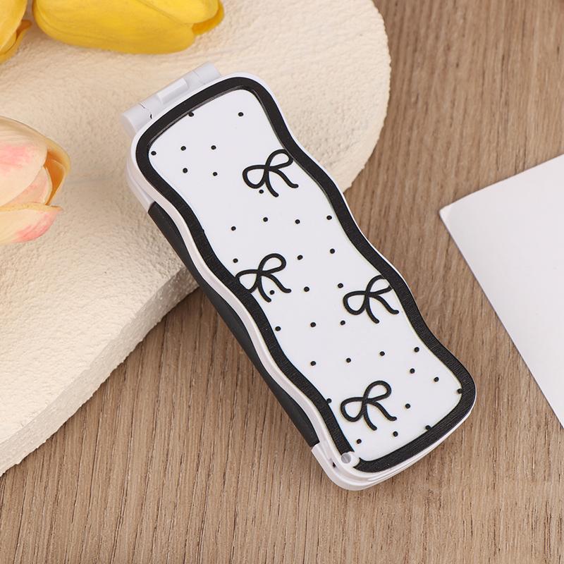 Mini Hair Brush Folding Massage Comb Head Massage Anti-Static Portable Travel Hair Brush Girl Hair Combs With Mirror